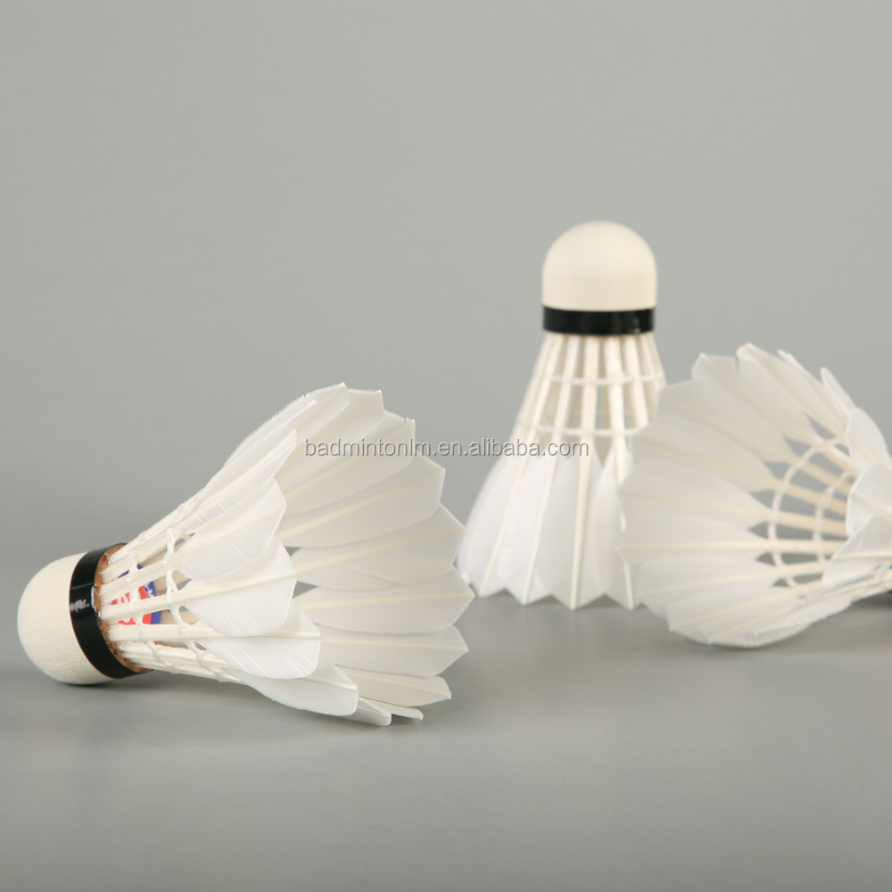 BWF shuttlecock goose feather shuttles high quality badminton shuttlecock lingmei 80