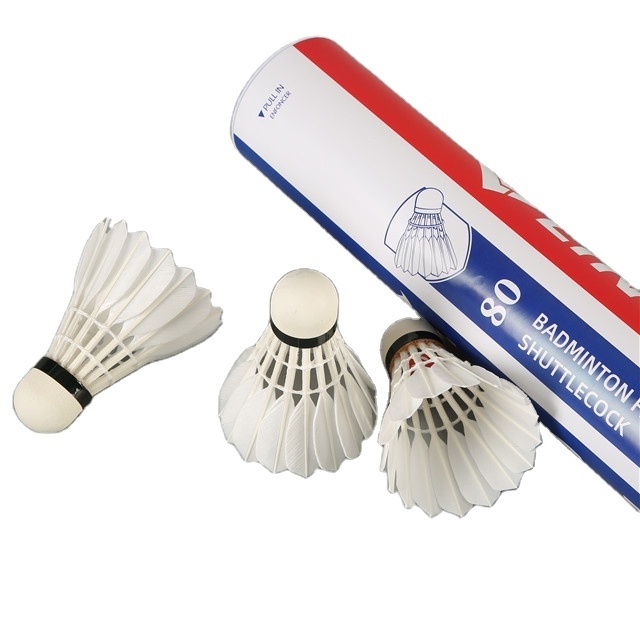 Class A Goose Feather Badminton Shuttlecocks Ling Mei 80 in Stock