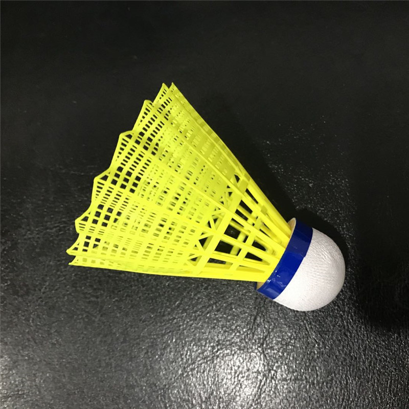 Lingmei Good Quality Yellow and White Nylon Shuttlecock For Training