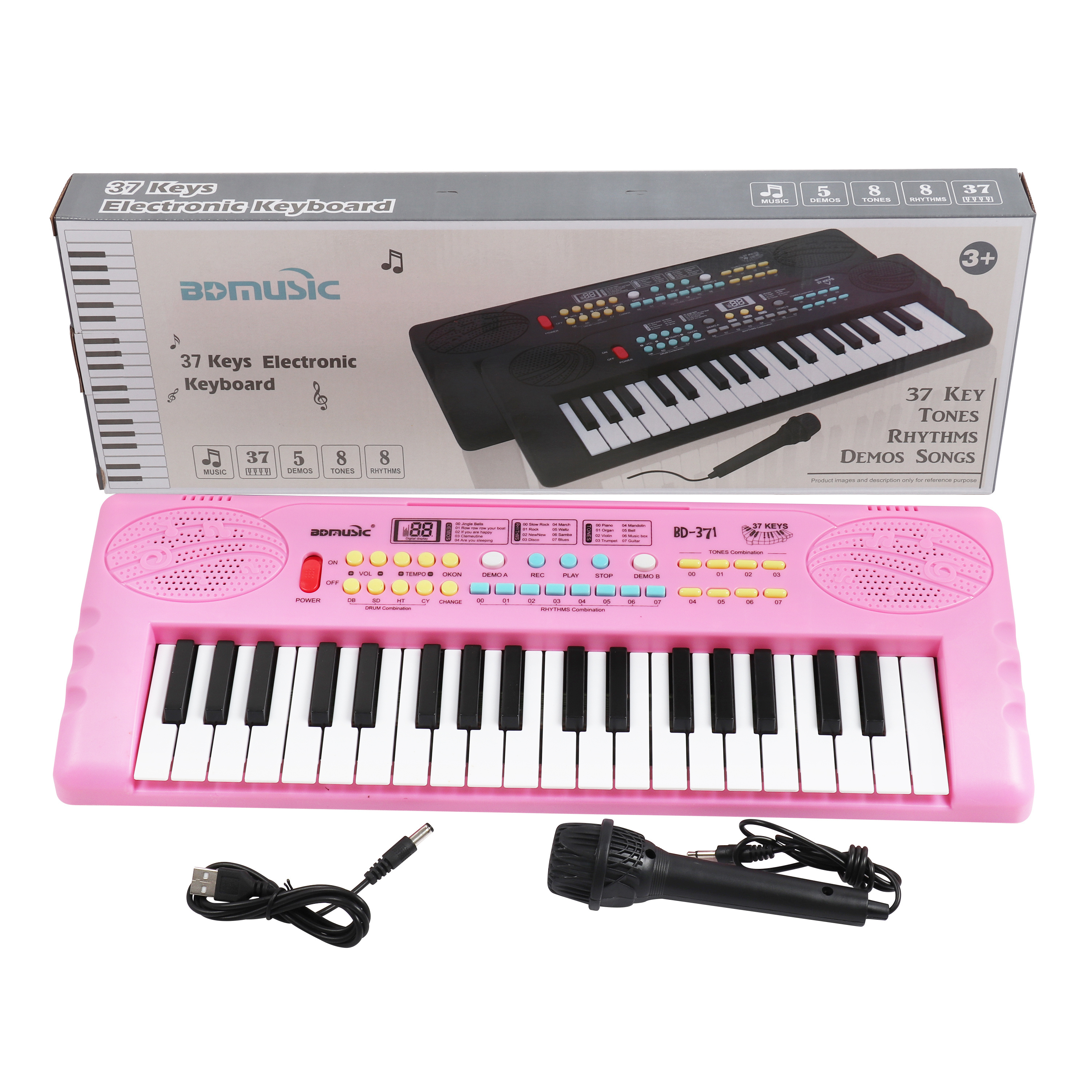 High Quality 37Keys Kids Toy Musical Keyboard Electronic Organ Baby Piano Electronic Keyboard Teclado For Beginner