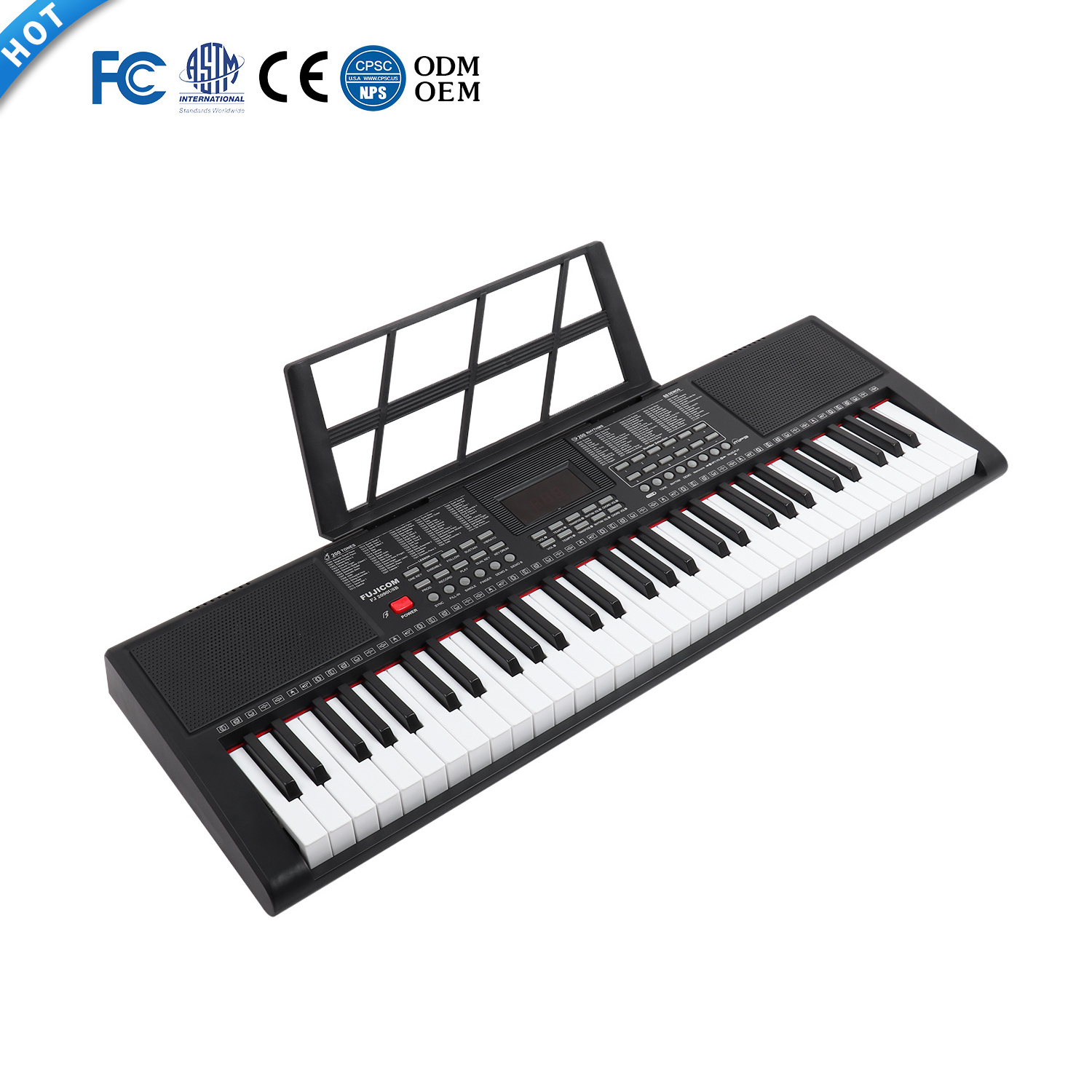 Professional Design Musical Keyboard Lighting Electronic Organ For Music Beginner