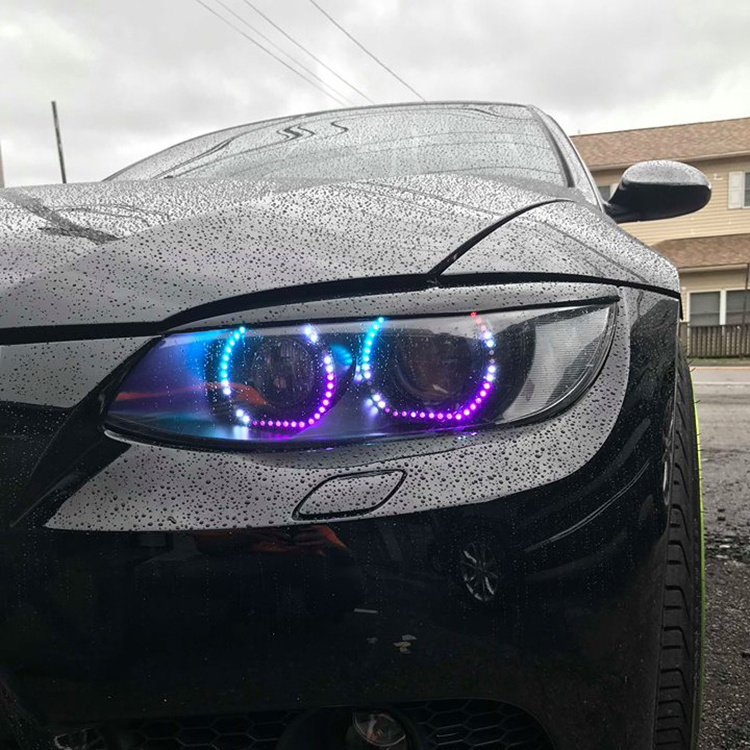 E90 E92 f30 F31 multi-color changing led angel eyes DTM style RGB angel ...