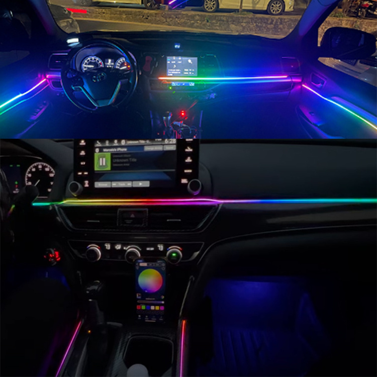 Acrylic RGB led ambient light car atmosphere interior lights  for  car accessories