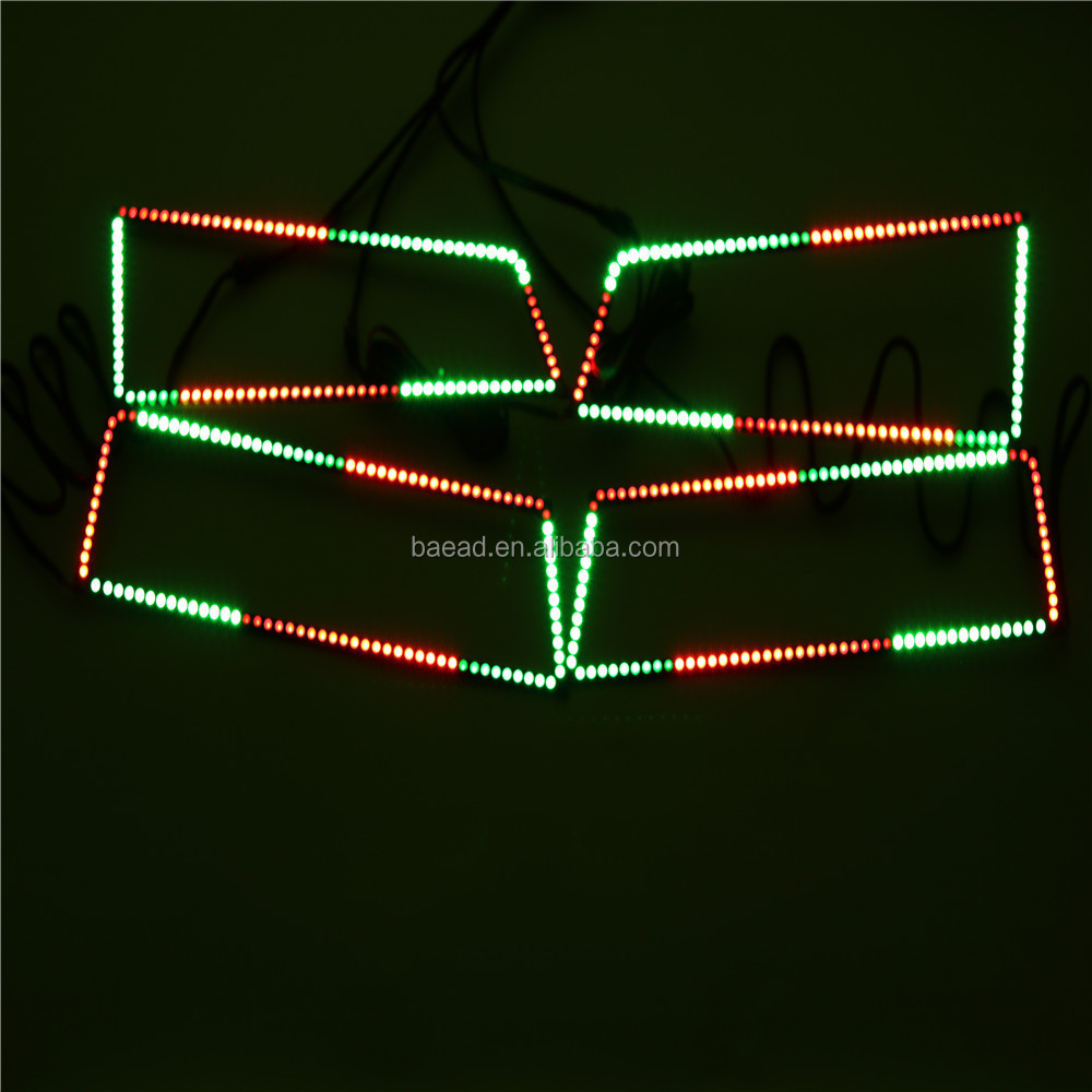 High quality RGB multi color car retrofit LED halo light color angel eyes for 2006 Chevy Sliverado