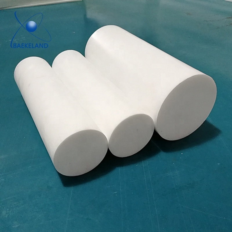 High temperature resistant natural color white ptfe bar ptfe plastic rod ptfe rod 100mm diameter