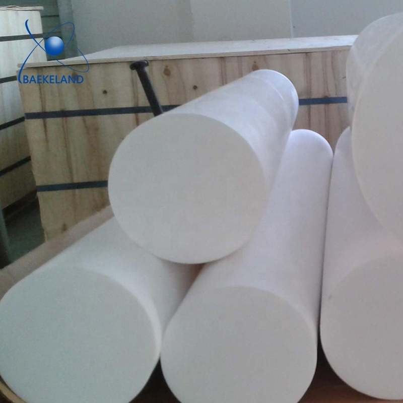 High temperature resistant natural color white ptfe bar ptfe plastic rod ptfe rod 100mm diameter