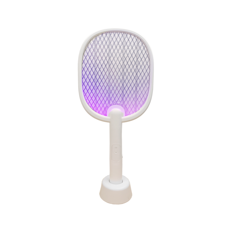 2 In 1 Powerful 3000V Grid Fly Swatter Traps Rechargeable Bug Zapper Handheld Indoor Outdoor Electric Mosquito Swatter