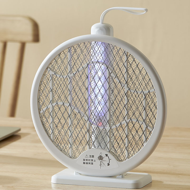 Portable Folding Lamp Mosquito Bat 2 In One LED Light Efficient Mosquito Zapper Bed Room Silance Zapping Electric Bug Zapper