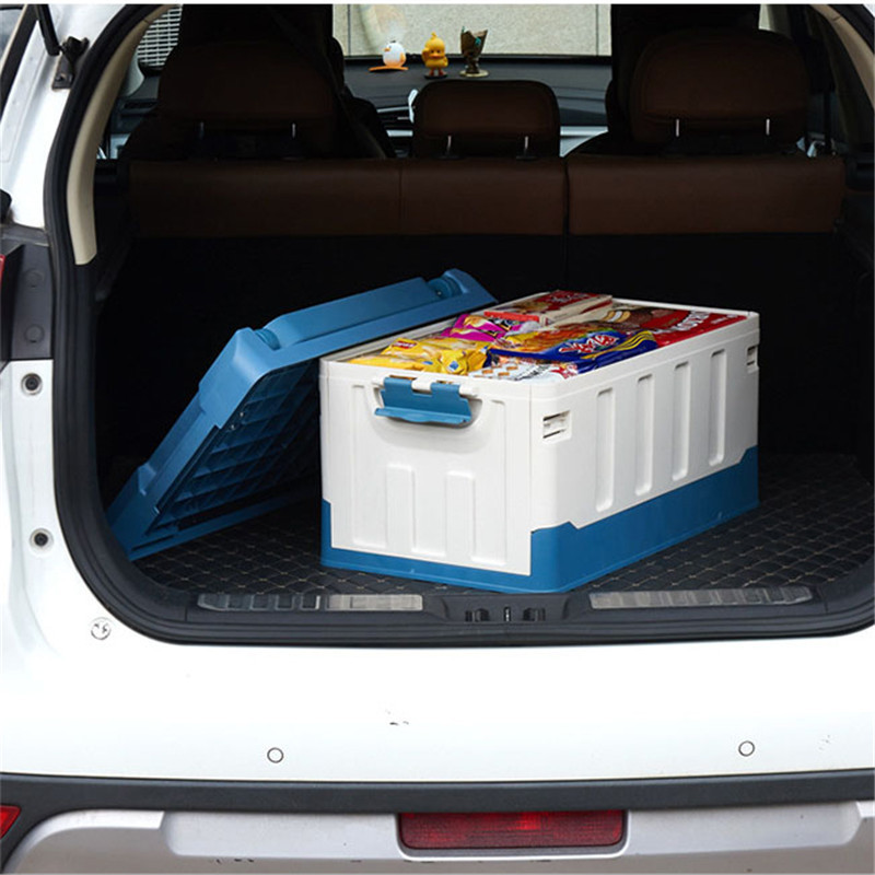 Plastic Car Trunk Organize Bin Folding Camping Chair Box for Storage