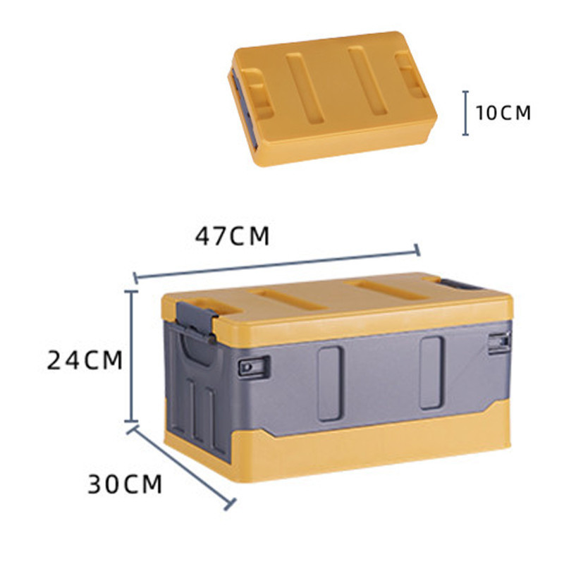 Large Size Great Capacity Crate Bins Folding Plastic Storage Box for Home