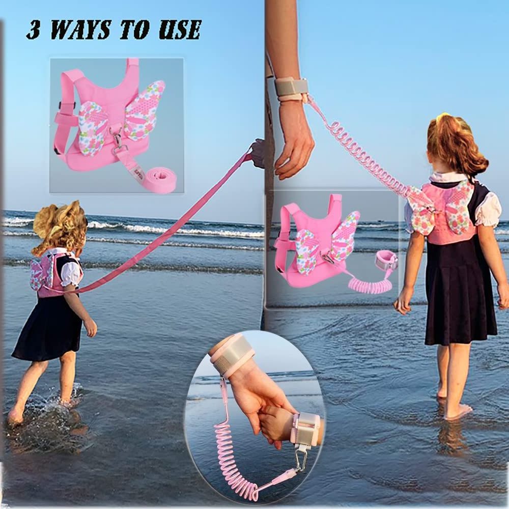 Backpack Leash for Toddlers Safety Harness Kids Backpack with Leash for Girls 1-5 Years Old Dinosaur Child Wrist Leashe