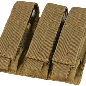 Premium 1000D BSCI factory outdoor triple tactical gear carrier mag pouch