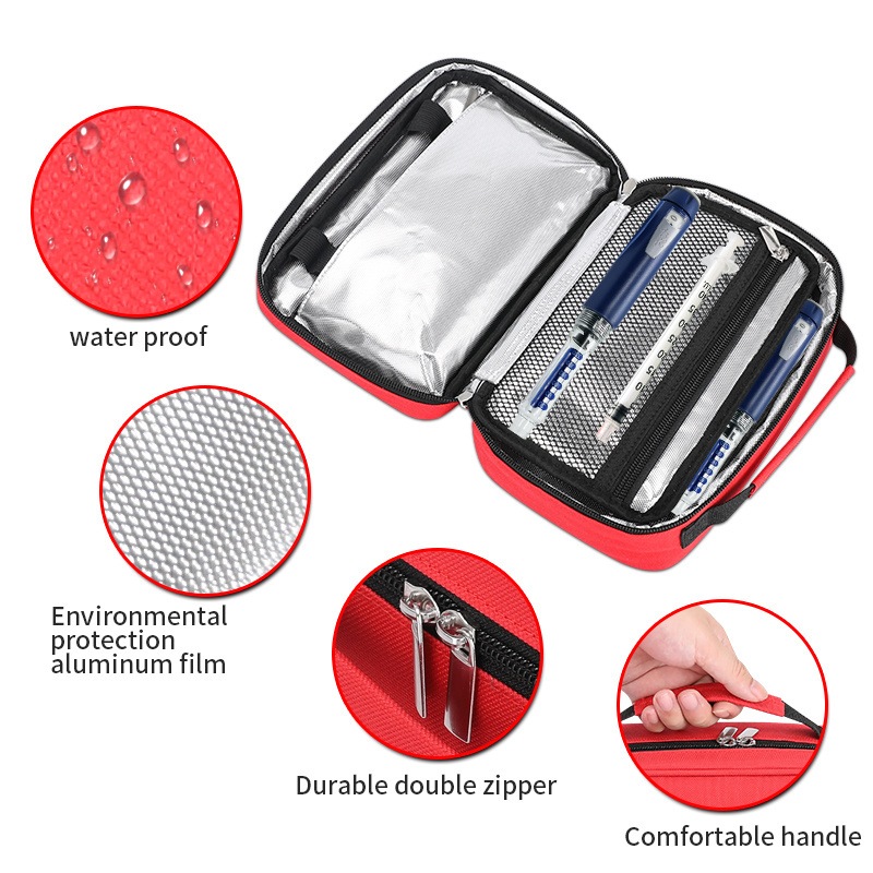 BSCI Factory Insulin Cooler Travel Case Cold Carrying Storage Organizer Diabetic Medication Cooler Bag