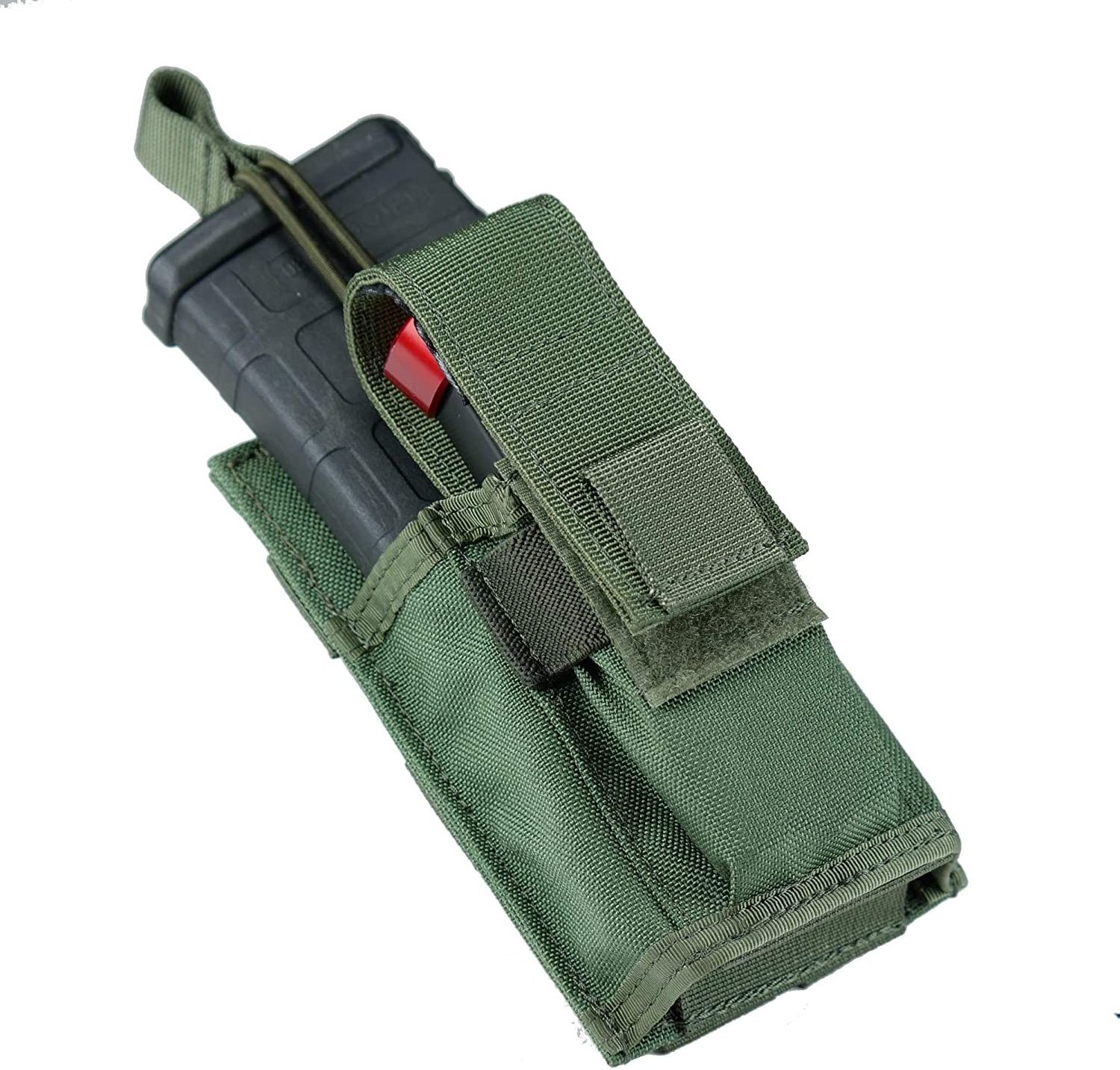 Premium 1000D BSCI factory outdoor shooting hunting single tactical kangaroo shooting mag pouch