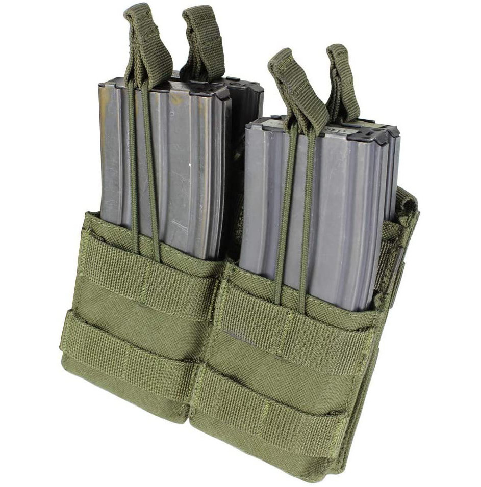 Premium BSCI factory custom logo outdoor shooting hunting training double tactical stacker mag holder pouch