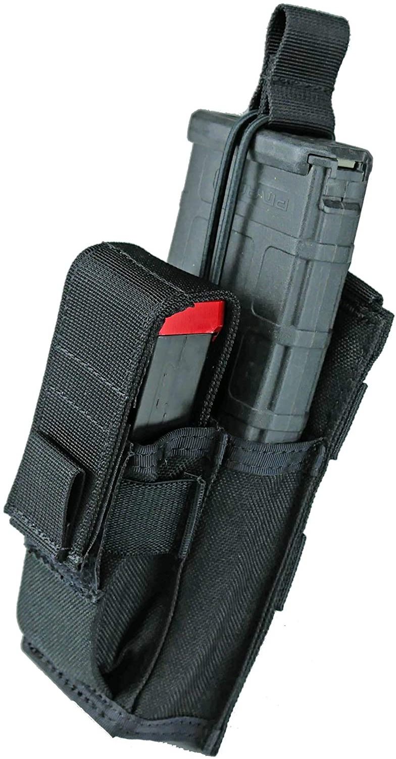 Premium 1000D BSCI factory outdoor shooting hunting single tactical kangaroo shooting mag pouch