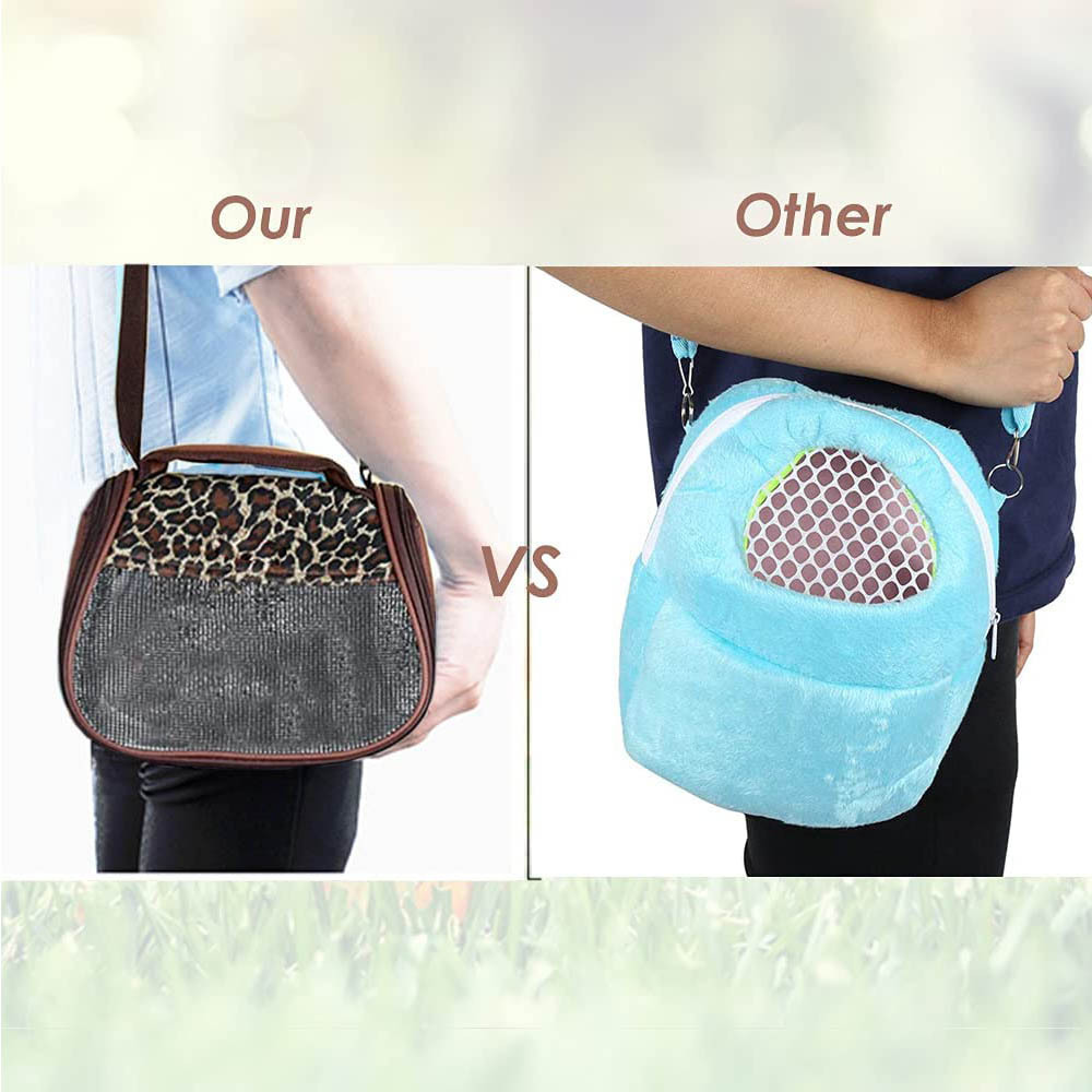 Outdoor Small Pet Carrier Hamster Chinchilla Portable Breathable Travel Guinea Pig Carry Pouch Bag