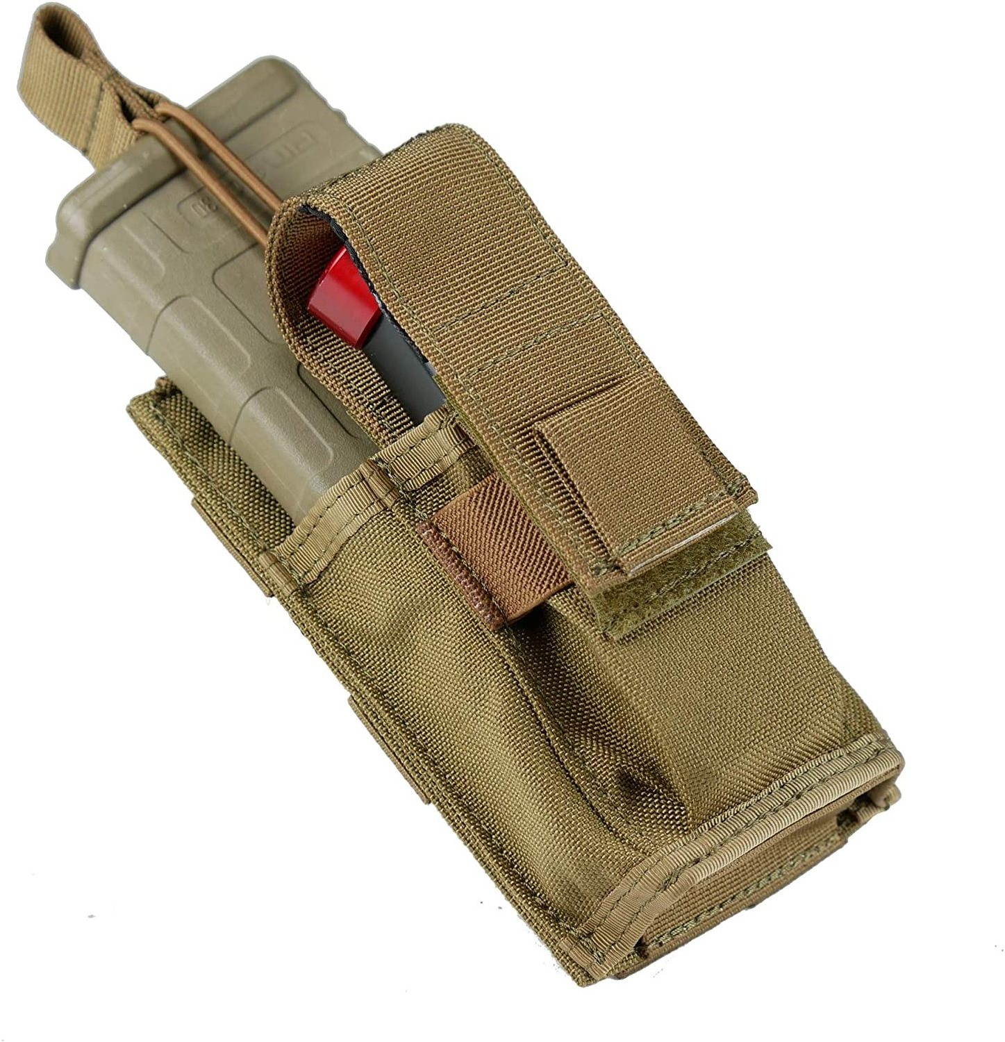 Premium 1000D BSCI factory outdoor shooting hunting single tactical kangaroo shooting mag pouch