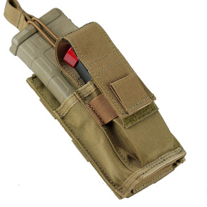 Premium 1000D BSCI factory outdoor shooting hunting single tactical kangaroo shooting mag pouch