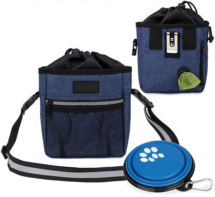 Dog Treat Pouch Dog Training Pouch Bag with Waist Shoulder Strap