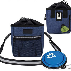 Dog Treat Pouch Dog Training Pouch Bag with Waist Shoulder Strap