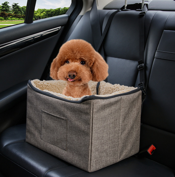 New Design Wholesale luxury customized brand Pet Bed  Small Dogs Cats car Booster Seat