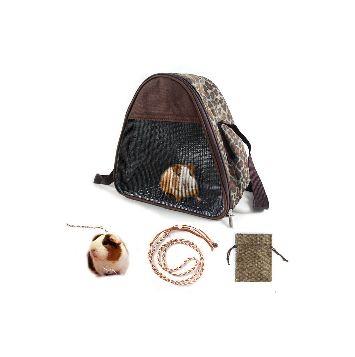 OEM Transport Pouch Carrier Bag Pet Carry Bag for Small Animals Guinea Pig Chinchilla Squirrel Bunny Bearded Dragon