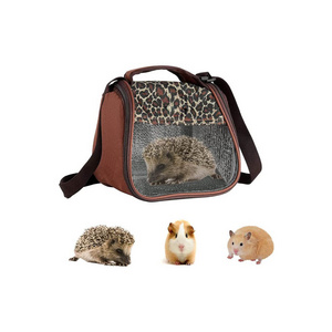 Outdoor Small Pet Carrier Hamster Chinchilla Portable Breathable Travel Guinea Pig Carry Pouch Bag