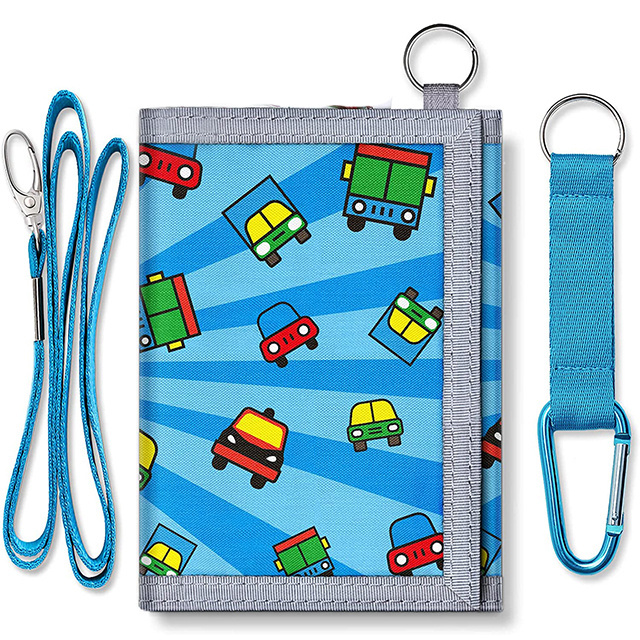 2023 factory wholesale  cartoon children wallets zipper coin pocket card holder pouch