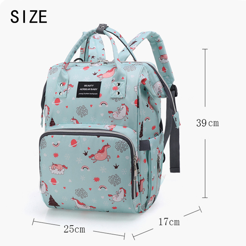 Factory  High quality waterproof  baby nappy bags women backpack baby mommy diaper bag mom bags