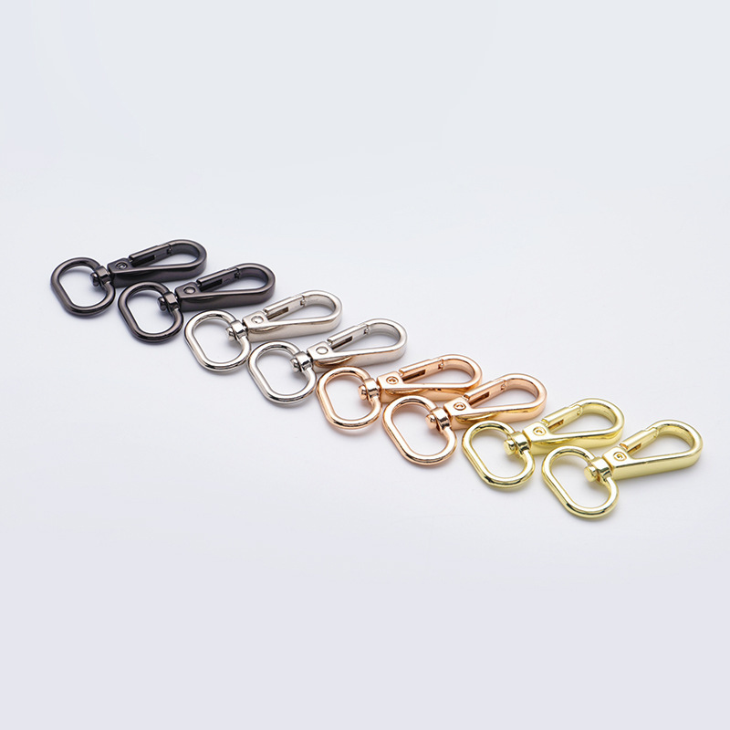 Customized Bag Hardware Dog Hook Lanyard Metal Swivel Snap Hook For Handbags