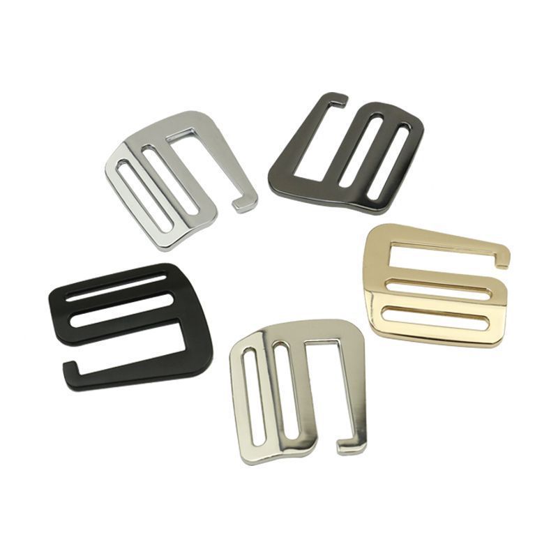 Hot Sale Zinc Alloy Silver Nickle G Hook High Quality Metal Tri-glide G Buckle For Bag/Backpack