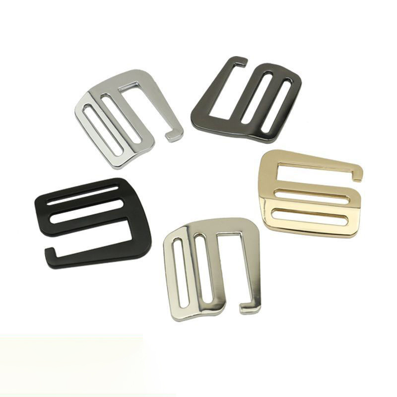 Hot Sale Zinc Alloy Silver Nickle G Hook High Quality Metal Tri-glide G Buckle For Bag/Backpack