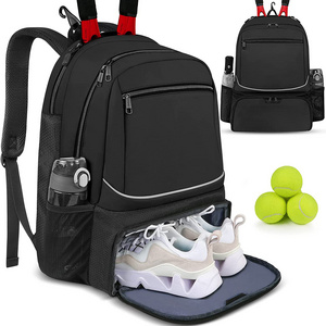 Tennis Bag for Men/Women to Hold 2 Rackets Tennis Backpack with Separate Shoe Space for Tennis Sport