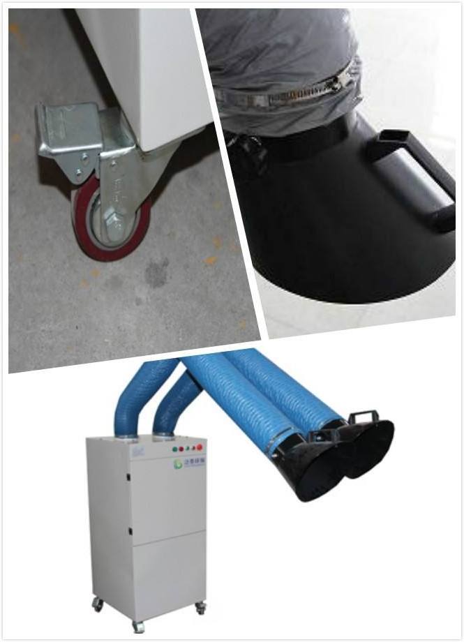 Welding fume suction system cartridge smoke extractors