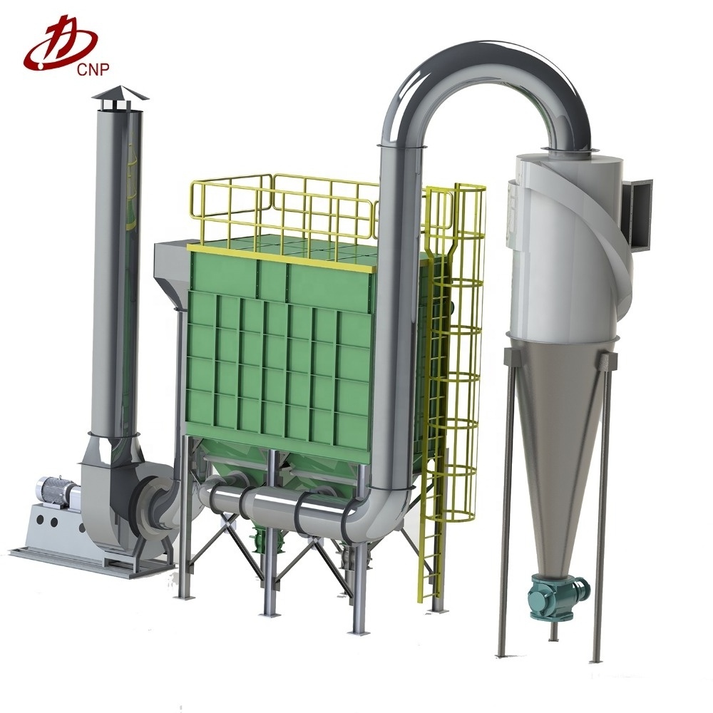 Pulse bag wood dust collector for woodworking machine for sawdust