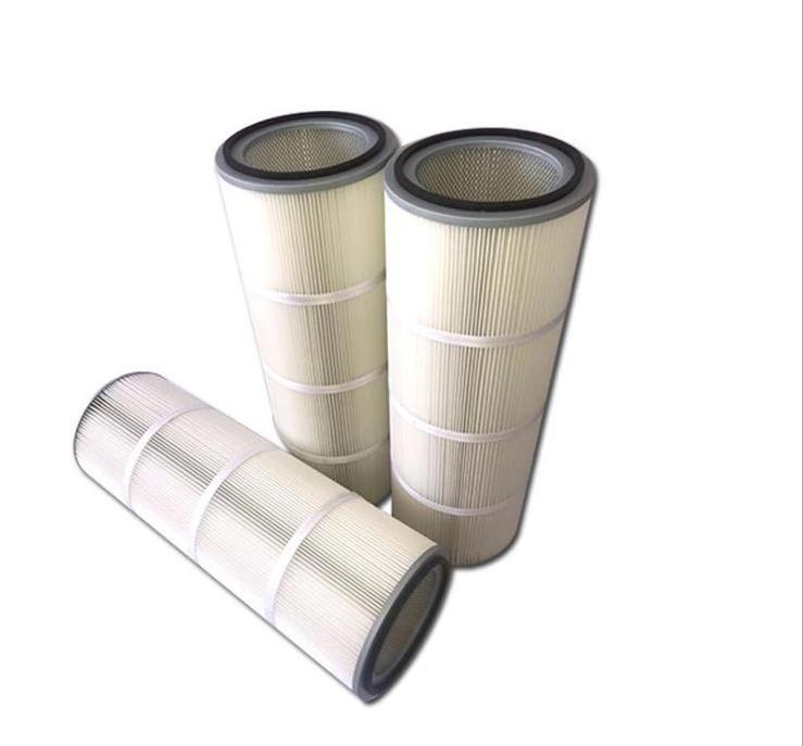 Polypropylene filter cartridge pleated for industrial powder filtration