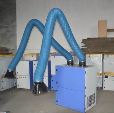 Dust collector for fume extraction system dust sucking machine