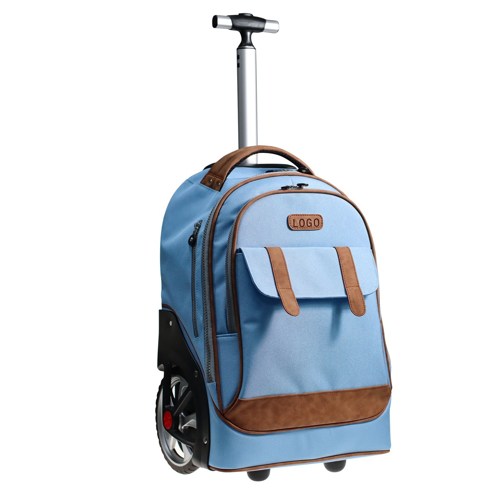 Factory Customized Trolley Bag Easy Delivery Rolling Wheeled Luggage Traveling Trolley Bag for Adults