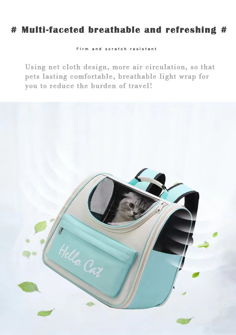 Factory Direct Sale Oem Custom Logo Pet Carrier Bag Cat Travel Back Pack Portable Cat Backpack