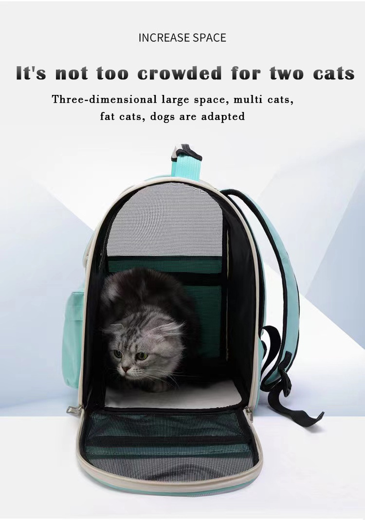 Factory Direct Sale Oem Custom Logo Pet Carrier Bag Cat Travel Back Pack Portable Cat Backpack