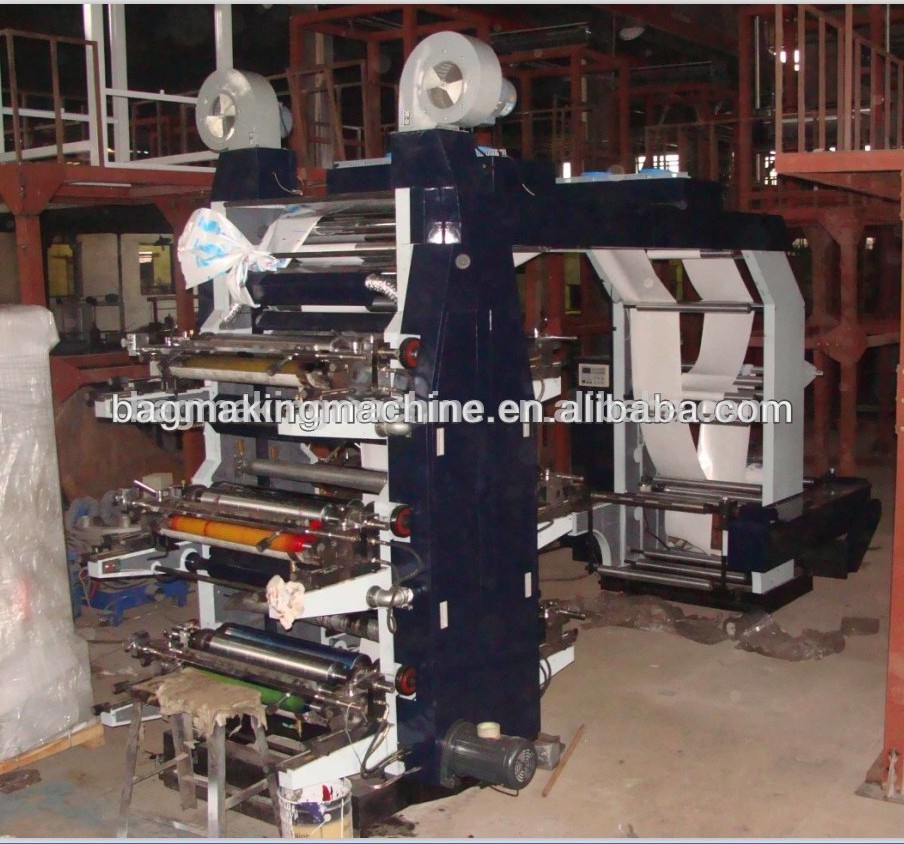 Best 4-Color Non Woven Bag Fabric Flexo Printing Machine for Sale