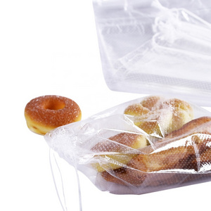 Reusable Thick Transparent Micro Perforated wicket Bag Pp Cpp Opp Plastic Bread Bag For Vegetable