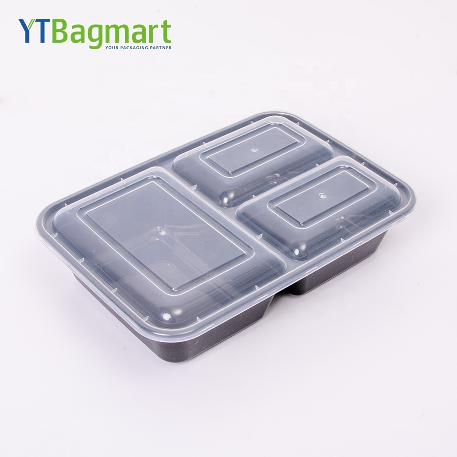 Wholesale Compartment Food Plastic Takeout Containers Disposable