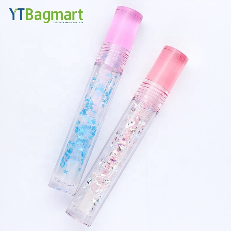 5ml 8ml Custom Logo Golden Lip Tint Bottle Rose Gold Square Lip Gloss Containers Tube Empty Lipgloss Tube Lip Gloss Tubes