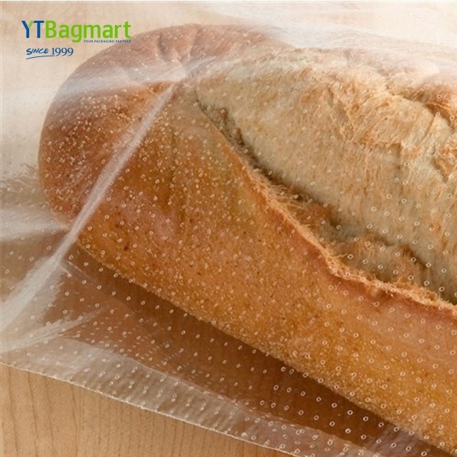 Plastic Bag For Packaging Hot Dog Bread Bakery Packaging 8X8 Bread Plastic Packaging Bag