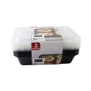 Wholesale Compartment Food Plastic Takeout Containers Disposable