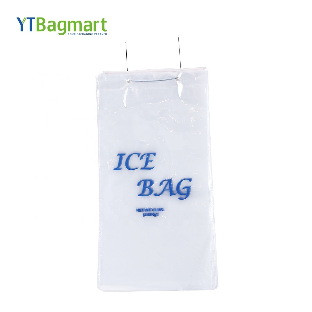 Custom Plastic Wicket Polythene Bags Ldpe Plastic Wicket Ice Bag