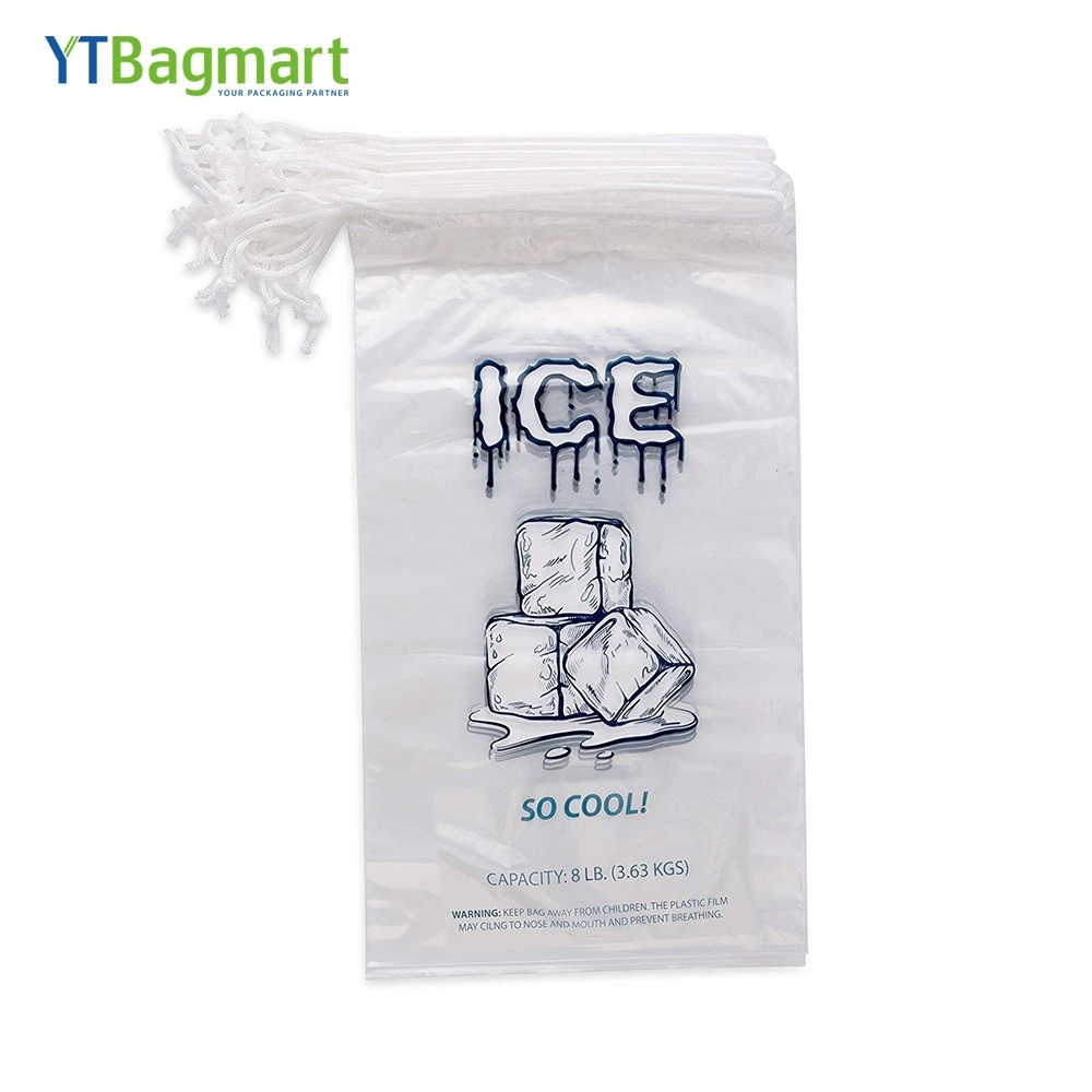 Custom Plastic Wicket Polythene Bags Ldpe Plastic Wicket Ice Bag