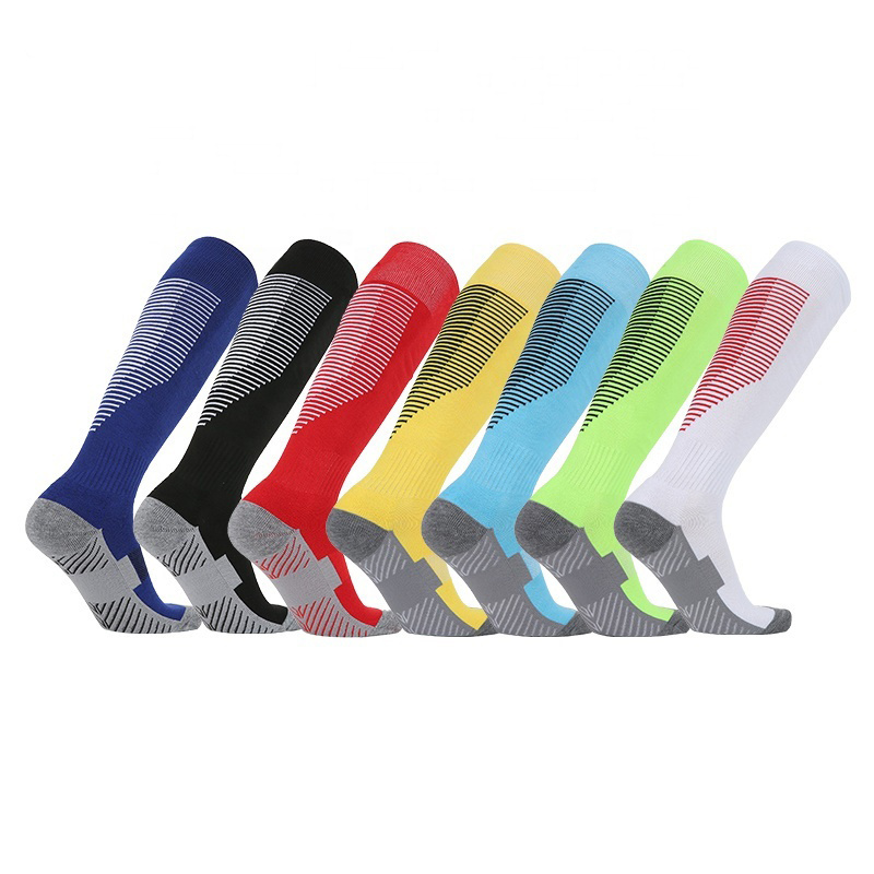 Free Sample Pink Soccer Socks Long Soccer Socks Soft Breathable Football Sports Grip Socks